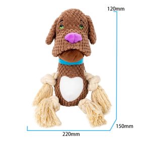 Dog Plush Toy Vocalization Bite-resistant Cotton String