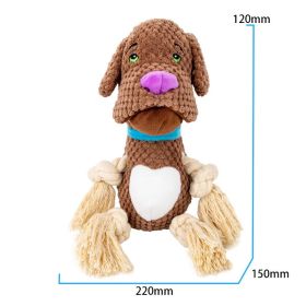 Dog Plush Toy Vocalization Bite-resistant Cotton String