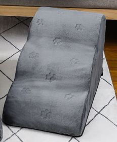 Pet Step Dog Ladder Bed Non-slip Stairs Removable And Washable Kitten Small Dog Bedside Sofa Pet Supplies (Option: Gray Printing-58x31x28 Third Order)