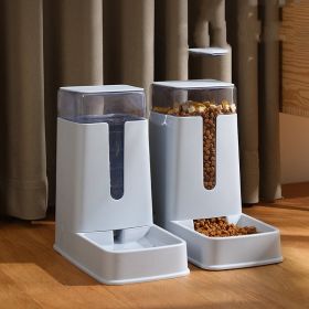 Pet Double Bowl Automatic Feeder Waterer (Color: Water feeder)